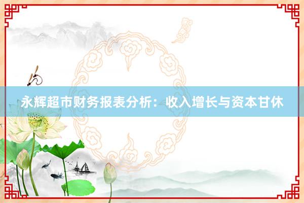 永辉超市财务报表分析：收入增长与资本甘休